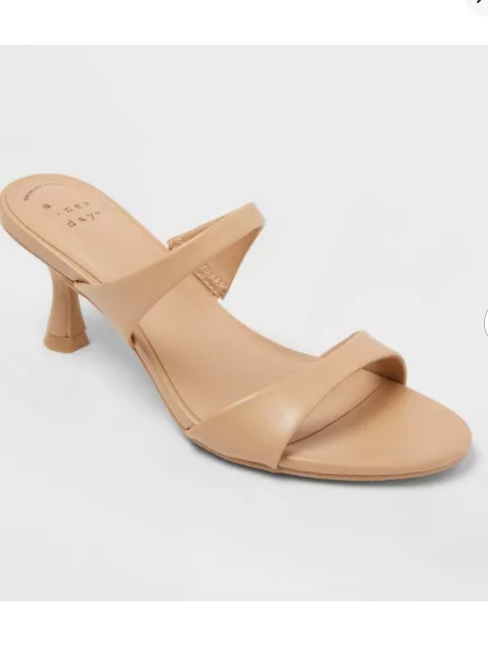 A New Day Paige Heels Tan Size 6.5